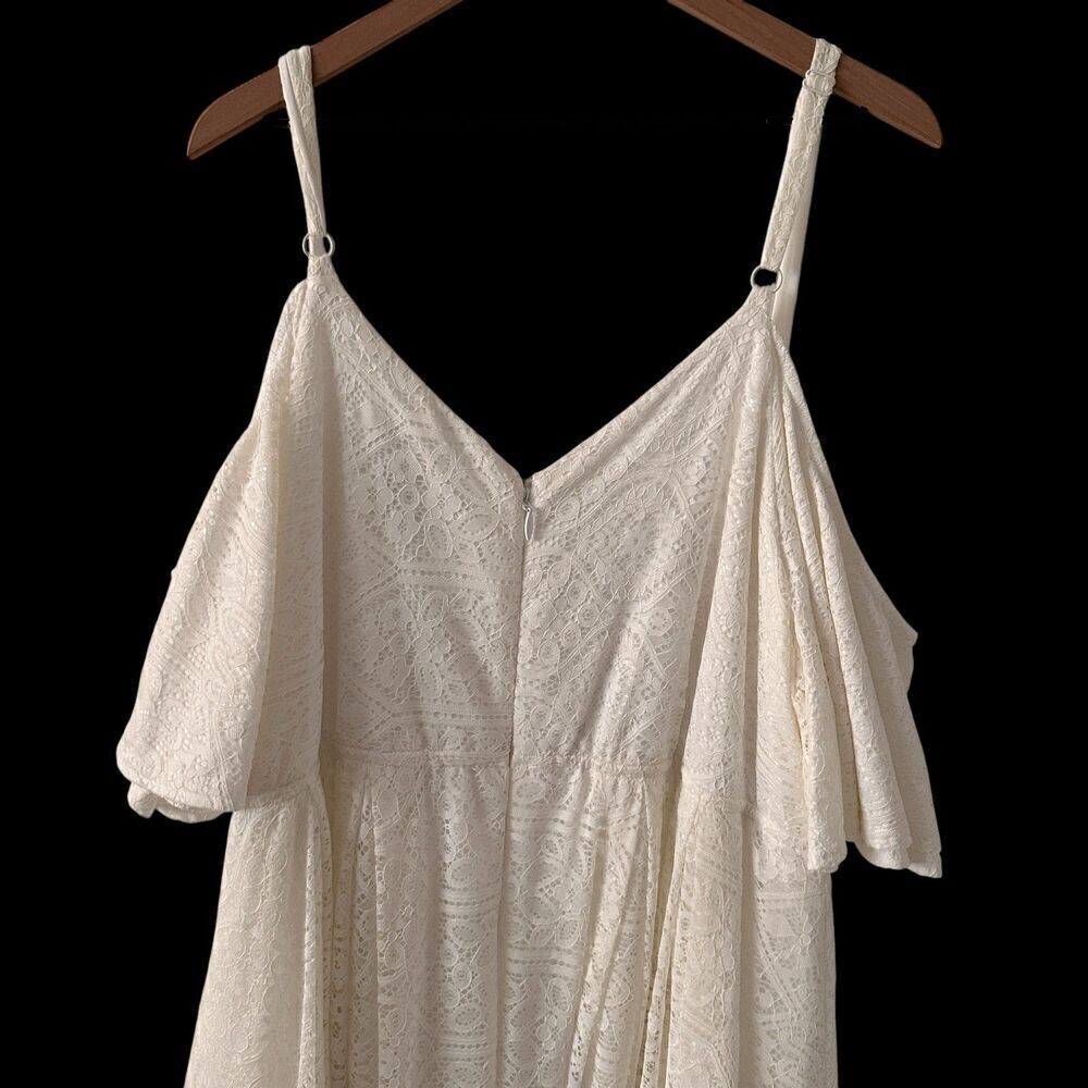 torrid Cream Lace Bridal Midi Dress - Picture 4 of 11